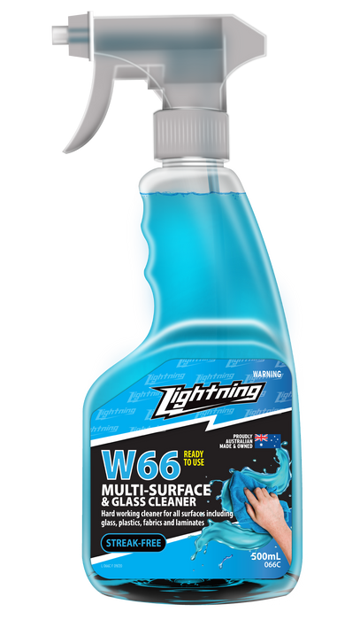 Lightning W66 Multi Surface and Glass Cleaner Spray Bottle 500ml