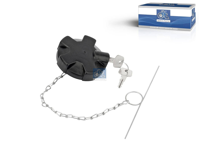 Volvo Filler cap, unventilated, lockable, D: 60 mm - FM7 1998–2001, FH13 2005–2012, FH12 1993–1998, FH12 1998–2001, FH12 2001–2005, FH16 1998–2003, FM11, FM13 2005–2012, FM12 1998–2001, FM12 2001–2005, FM9 2001–2005