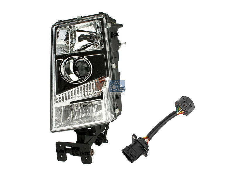 Volvo Headlamp, left, prepared for electr. height control, 24 V