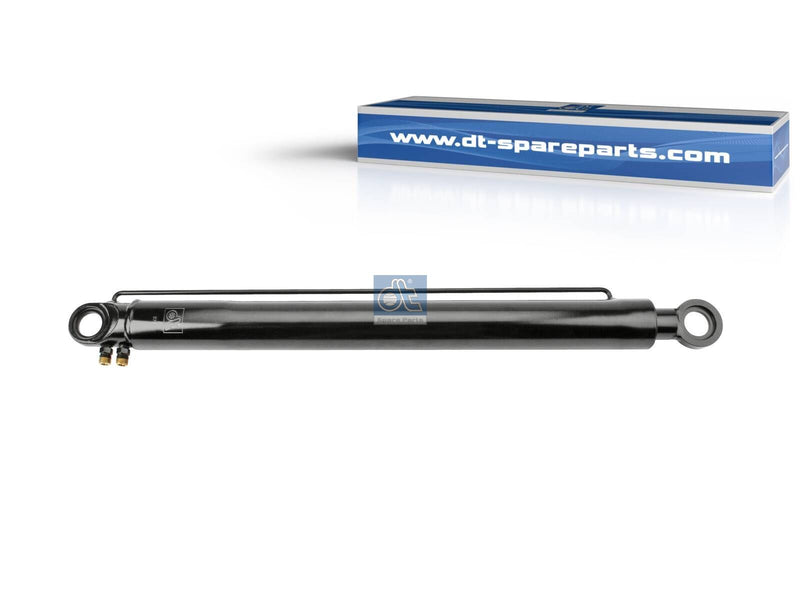 Volvo Cabin tilt cylinder, D1: 35 mm, D2: 53.5 mm, b1: 12 mm, b2: 28 mm, M14 x 1,5, M14 x 1,5, L: 668.5 mm, 400 bar, Ls: 469.5 mm