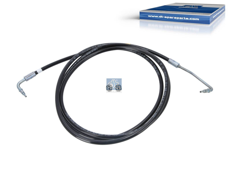 Volvo Hose line, cabin tilt, M12 x 1, L: 2490 mm, 420 bar