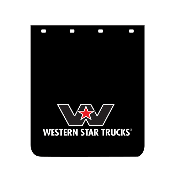 Mudflap Black 18 X 24 (460mm x 610mm) With Western Star Logo