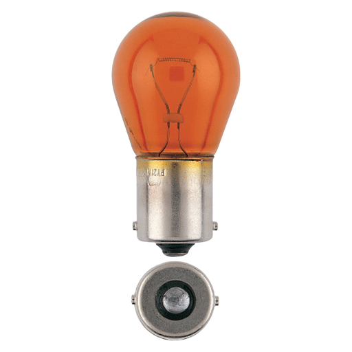 Narva 47383 12V 21W Amber BA15s Incandescent Globe (10 Pack)