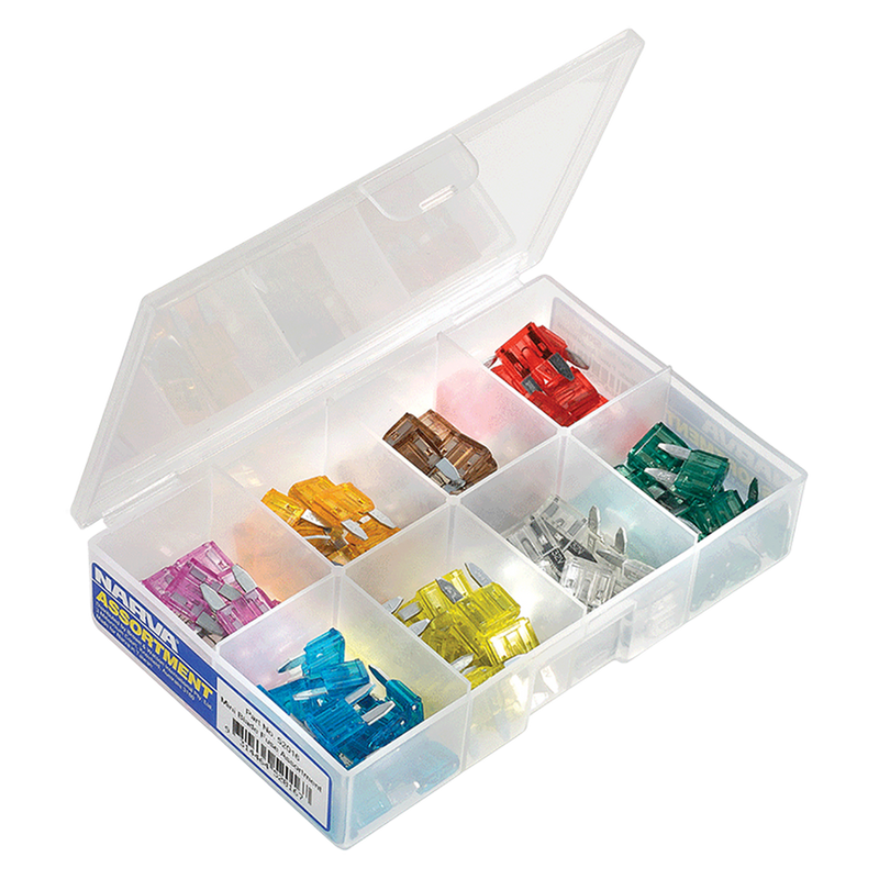 Narva 52016 Mini Blade Fuse Assortment (100 Pack)