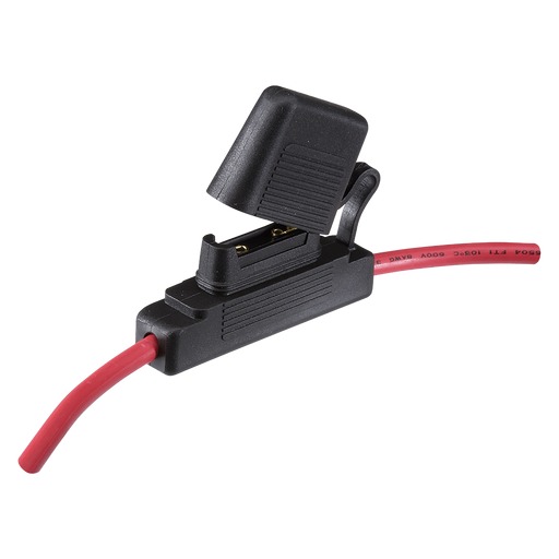 Narva 54414BL In-Line Standard Maxi Blade Fuse Holder With Weatherproof Cap (1 Pack)