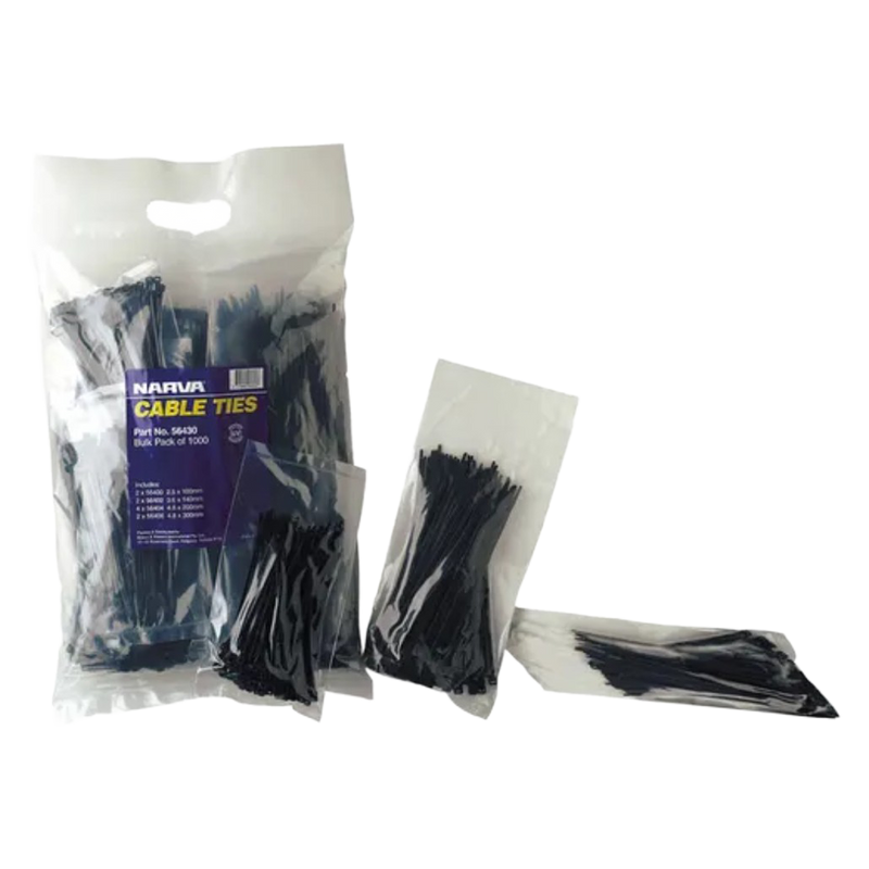 Narva 56430 Assorted Cable Tie (1000 Bulk Pack)
