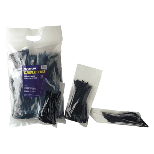 Narva 56430 Assorted Cable Tie (1000 Bulk Pack)