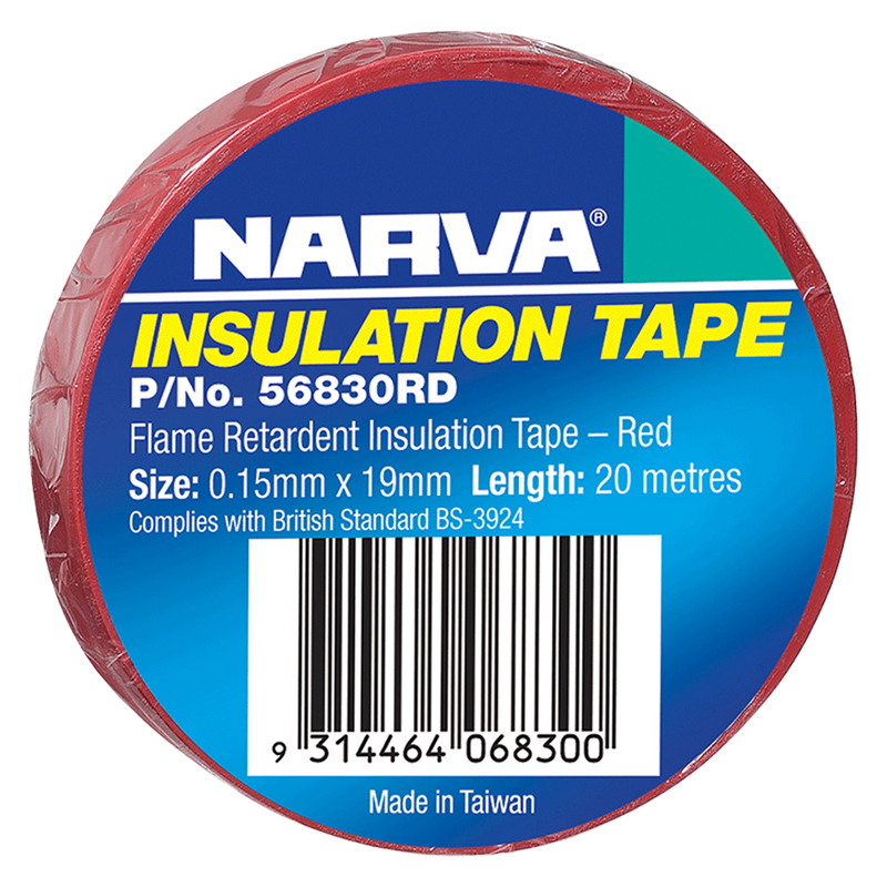 Narva 56830RD Red Flame Retardant Insulation Tape 20m