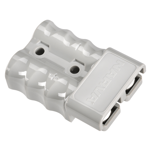 Narva 57215BL Heavy-Duty 175A Connector Housing (Grey) With Copper Terminals (1 Pack)