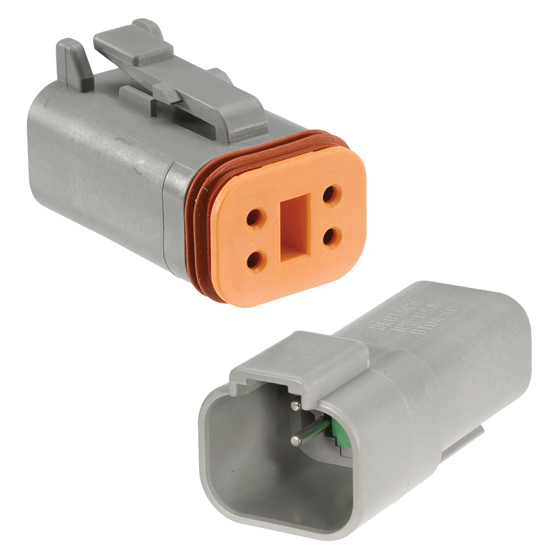 Narva 57424BL 4-Way Male/Female Deutsch® Connector With Wedges and Size 16 Terminals Kit (Female/Male Pair)