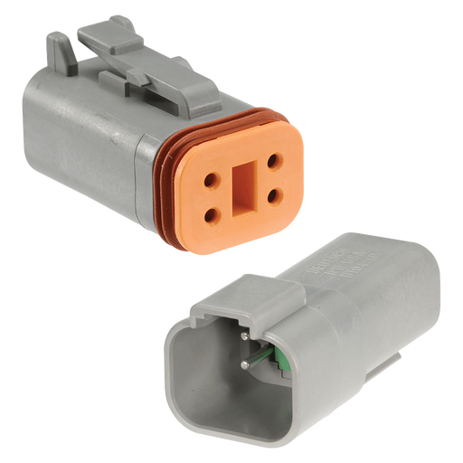 Narva 57424BL 4-Way Male/Female Deutsch® Connector With Wedges and Size 16 Terminals Kit (Female/Male Pair)