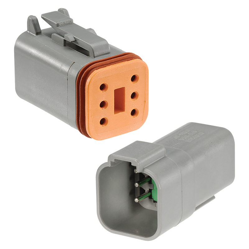 Narva 57426BL 6-Way Male/Female Deutsch® Connector With Wedges and Size 16 Terminals Kit (Female/Male Pair)