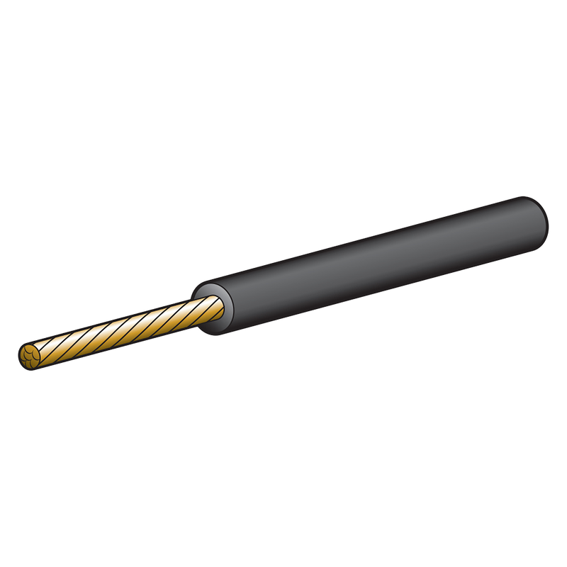 Narva 58127BK 5A 2.5mm Black Single-Core Cable - 7m
