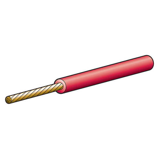 Narva 58127RD red single-core cable with exposed copper conductor