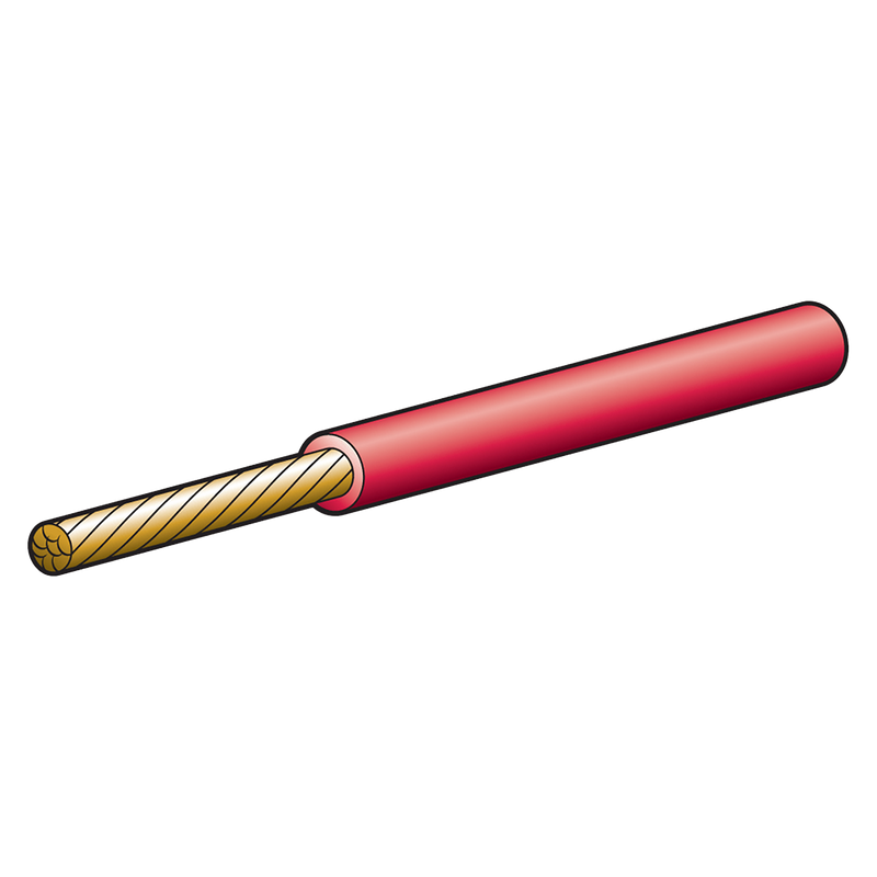 Narva 58137RD 10A 3mm Red Single Core Cable - 7m
