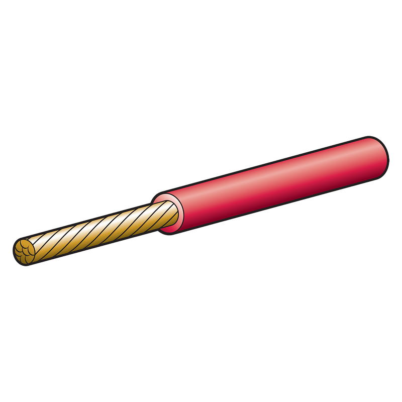 Narva 58144RD 15A 4mm Red Single Core Cable - 4m