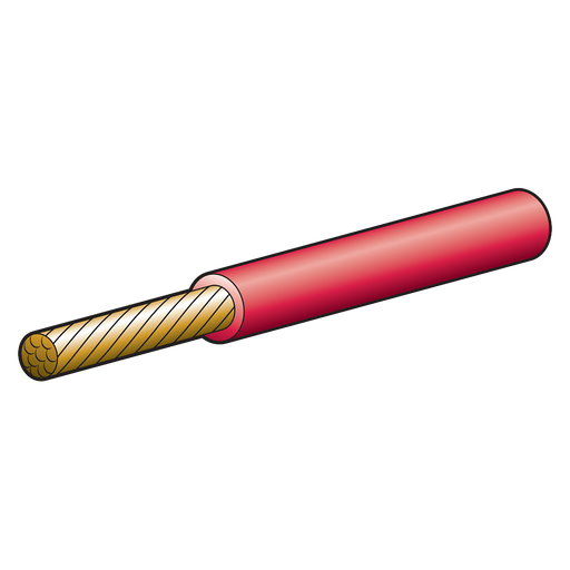 Narva 58153RD 25A 5mm Red Single Core Cable - 3m