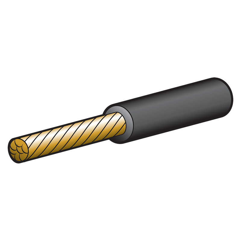 Narva 58163BK 50A 6mm Black Single-Core Cable -3m