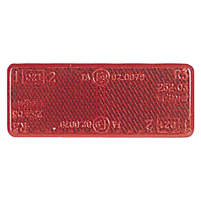 Narva 84037BL Red Retro Reflector 70 x 28mm With Self Adhesive (2 Pack)