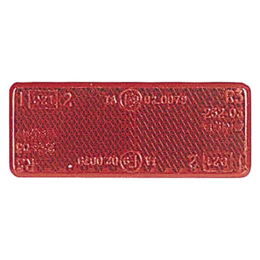 Narva 84037BL Red Retro Reflector 70 x 28mm With Self Adhesive (2 Pack)