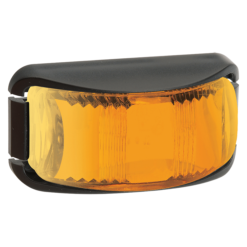 Narva 91622BL 9–33V Model 16 LED Front End Outline Marker or External Cabin Lamp (Amber) With Black Deflector Base and 0.5m C