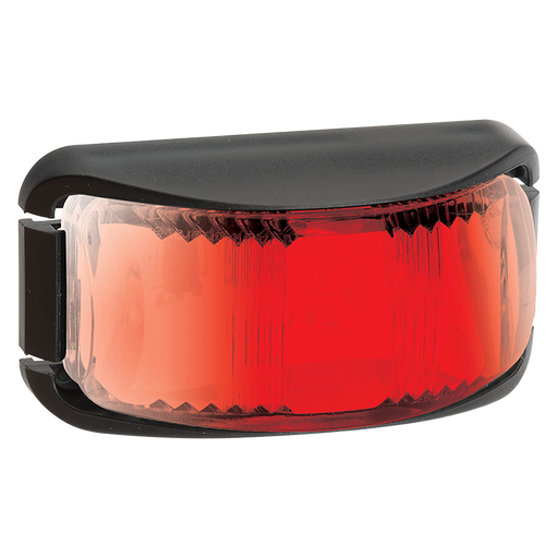 Narva 91632BL 9–33V Model 16 LED Rear End Outline Marker Lamp (Red) With Black Deflector Base and 0.5m Cable  (1 Pack)