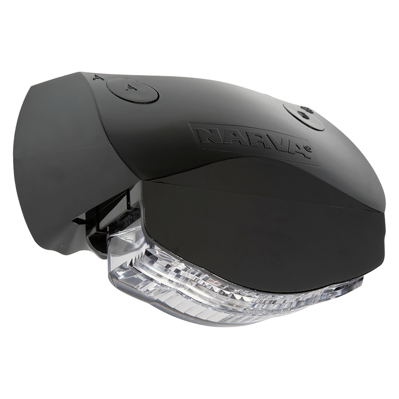 Narva 91666BL 9-33V Model 16 3 LED Licence Plate Lamp in Black Housing and 0.5m Cable (1 Pack)