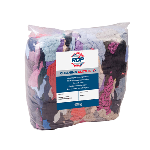 RDP Mixed Cotton Rags 10kg Bag