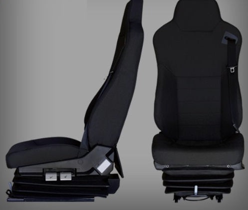 Premium Passengers Air Suspension Seat With Seat Belt - Universal 216mm Rails