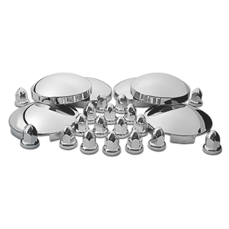 Western Star Wheel Chrome Hub Cover Kit 285 PCD 10 Stud