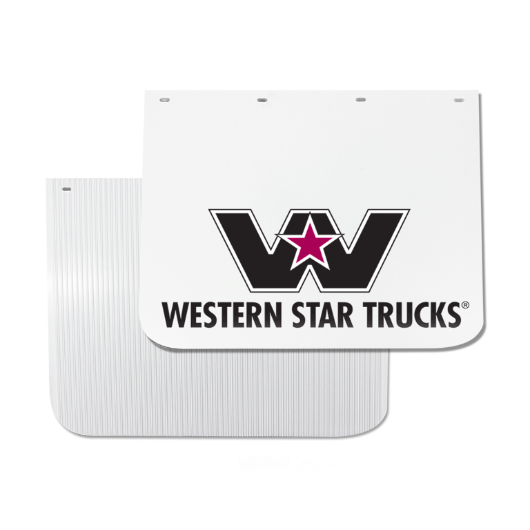 RDP Anti-Spray Mudflap with Western Star Logo 24 x 18 Inch