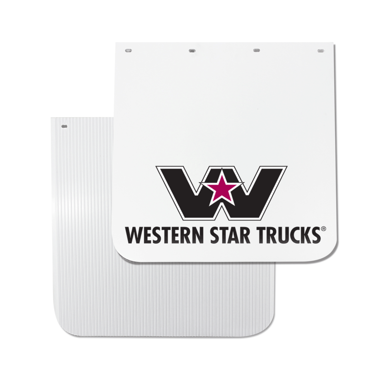 RDP Anti-Spray Mudflap with Western Star Logo 24 x 24 Inch