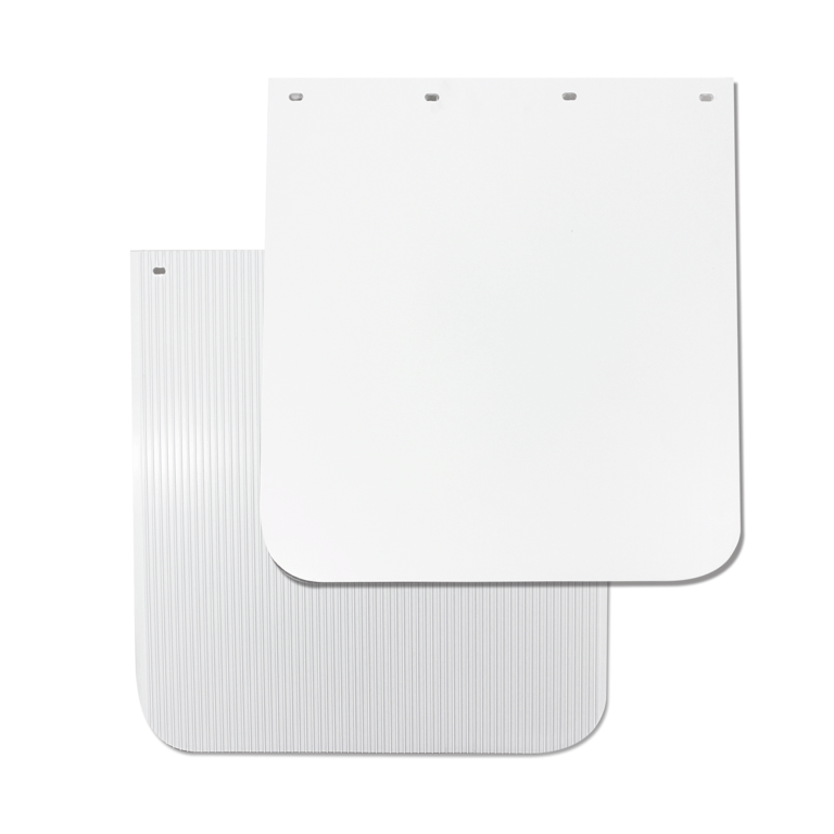 RDP Plain White Anti-Spray Mudflap