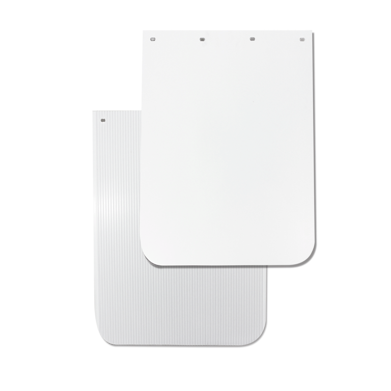 RDP Plain White Anti-Spray Mudflap