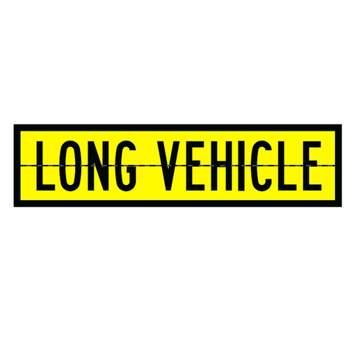 RDP Long Vehicle Sign - Horizontal Hinge