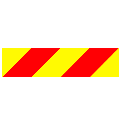 RDP Class 1 Aluminium Sign 400 x 100mm - Left Hand