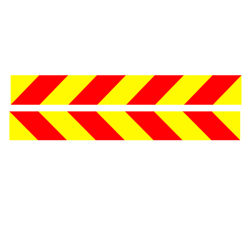 RDP Class 1 Marker Sign 800 x 100mm - Right Hand