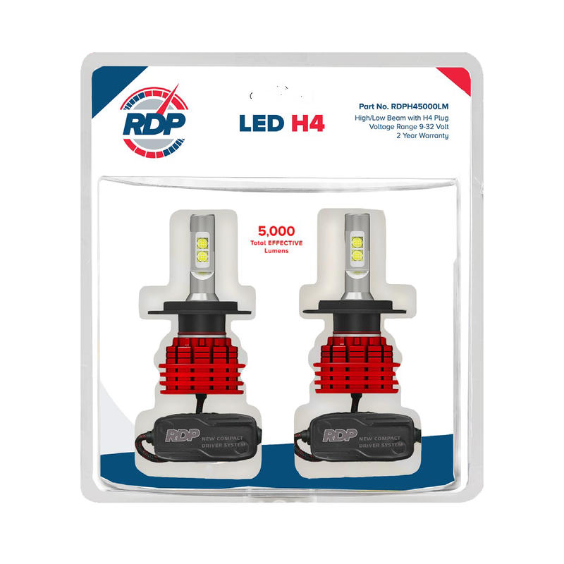 RDP H4 LED Headlight Upgrade Kit - Off-Road Only