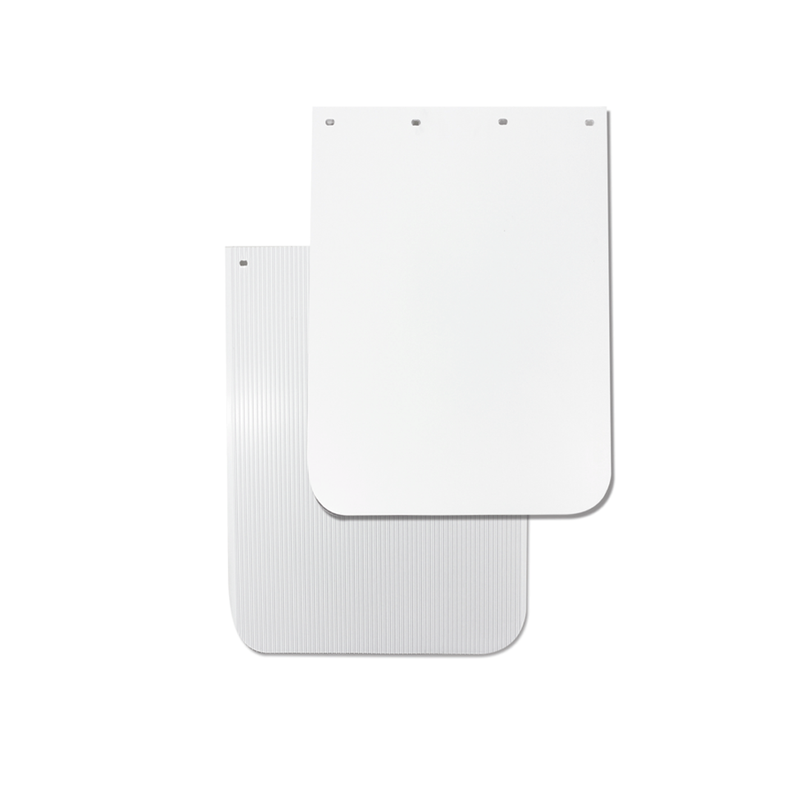 RDP Plain White Anti-Spray Mudflap 24 x 24 Inch