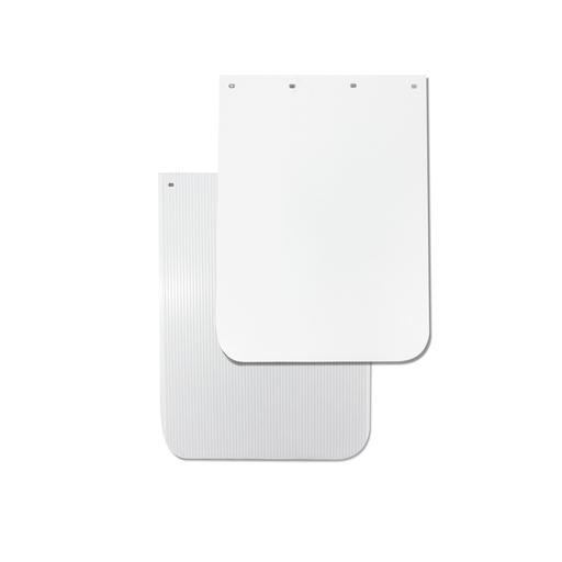 RDP Plain White Anti-Spray Mudflap 24 x 24 Inch