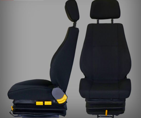 Air Suspension Seat LHD & Passenger Black - Universal 216mm Rails