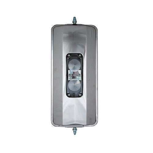 West Coast Style Mirror 418x190mm with Light Stainless Steel
