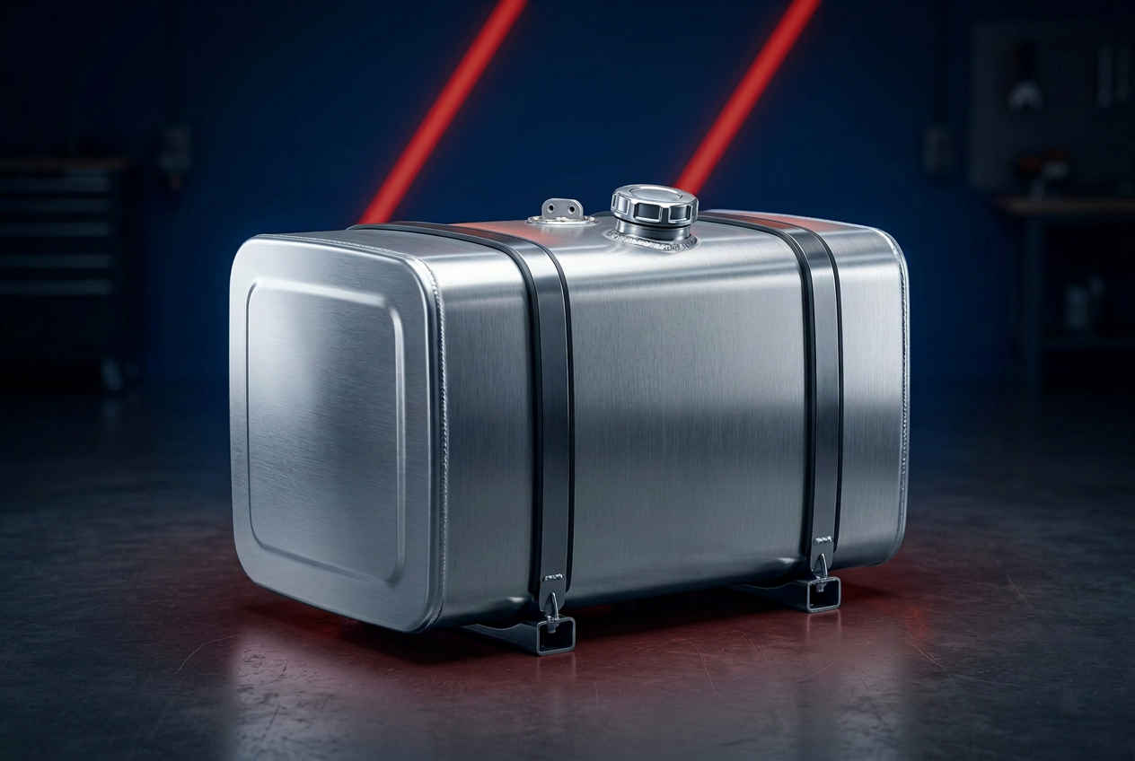 Navy and red fuel tanks category design