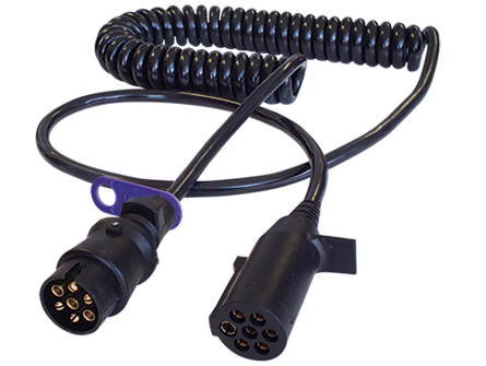 Short Tail Poly-U Electrical Suzi - 7 Core - 2 x DIN Moulded Plugs (3.6M)