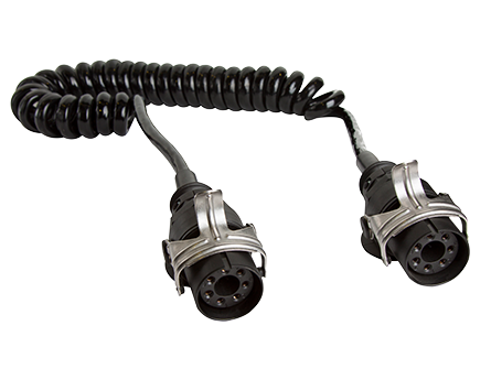 7 Pin Ebs Braking Coil - 2X24 Volt Plugs (Iso7638-1) - Short Tails (3.6M)