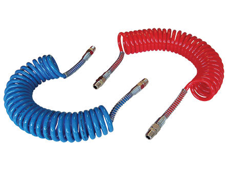 Short Tail Poly-U Hi-Performance Air Coils - Pair - 2 x Short Tails - 1/2" Bspt (3.6M)