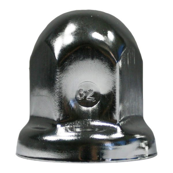 Watts Wheels 32mm Chrome Flanged Nutcover Blister Pack of 10