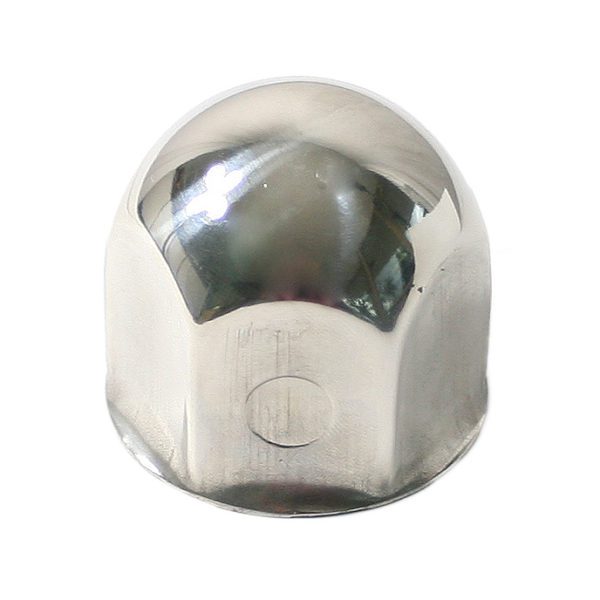 Watts Wheels 38mm Stainless Steel Nutcover (1-1/2”) Front – Small Flare Blister pack of 10