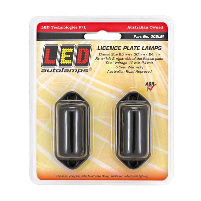 LED Technologies Licence Plate Light LED 12 or 24V - 30BLM