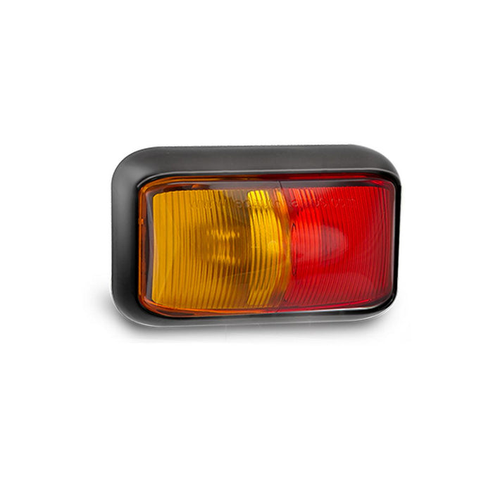 LED Autolamps Side Marker Light Red/Amber LED 12 Or 24V Surface Mount - 58ARM